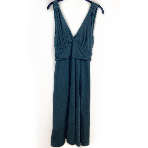 Anthropologie Ella Moss striped V-neck maxi sundress - Picture 7 of 9